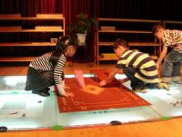 粉紅塔、、棕色梯的延伸